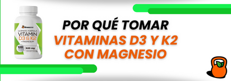 Por qué tomar la vitamina D con K2 y magnesio