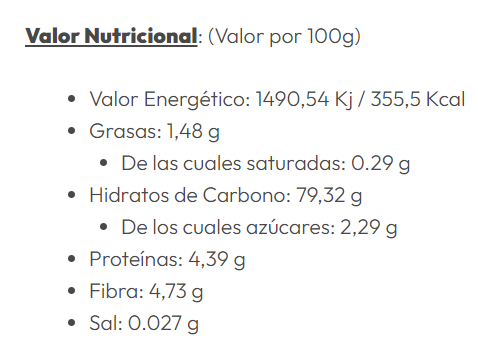 Mix de Harina Sin Gluten Bio 800 Gr