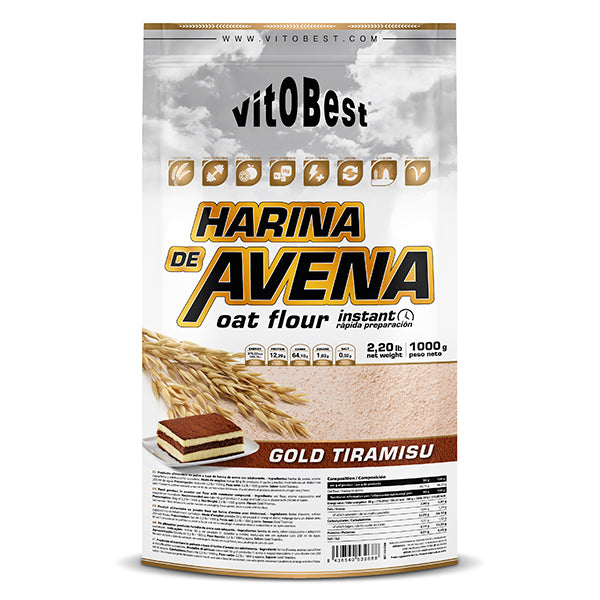 Harina de avena 1 Kg Sabores Vitobest