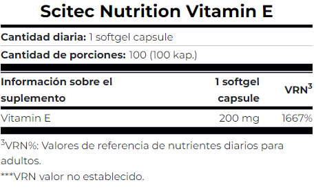 Vitamin E 100 Caps