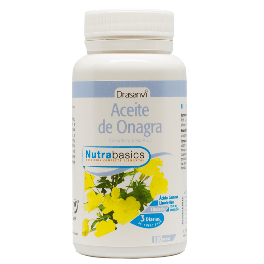Aceite de Onagra 500 mg Nutrabasics 110 Perlas