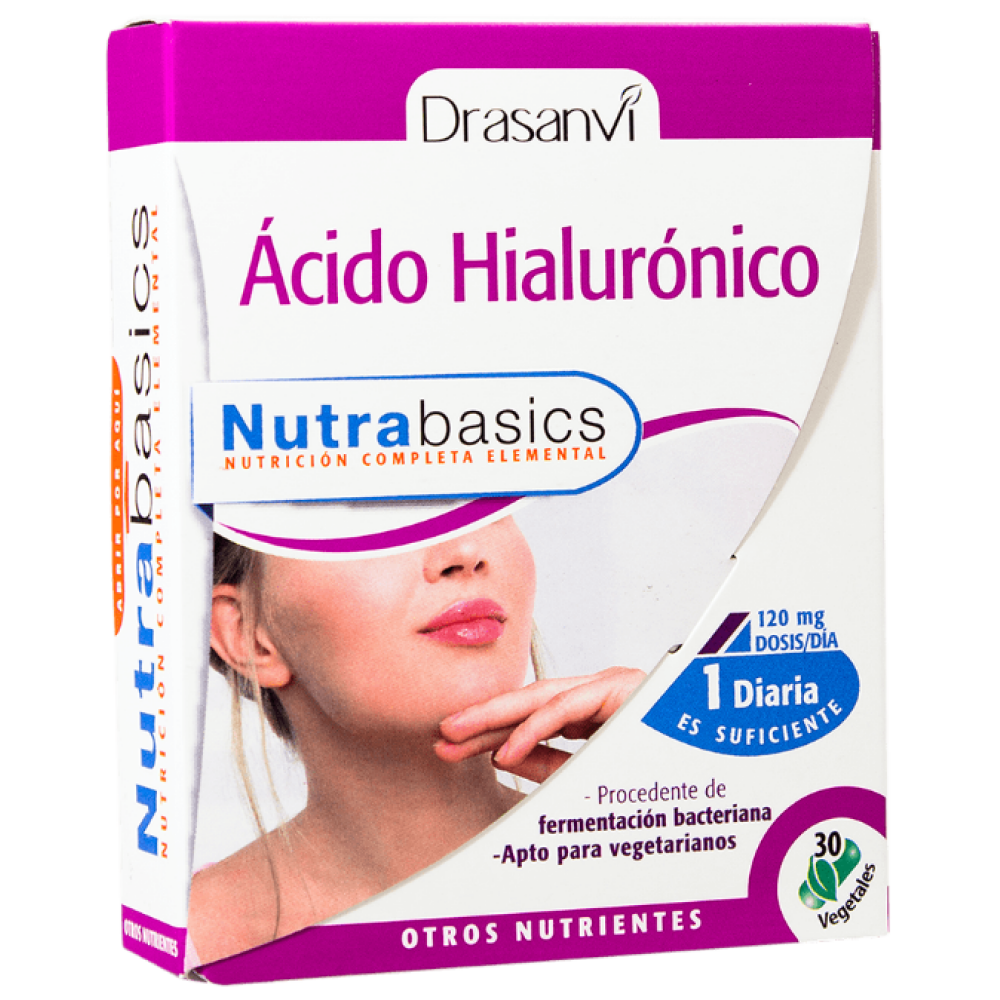 Ácido Hialurónico Nutrabasics 30 Caps
