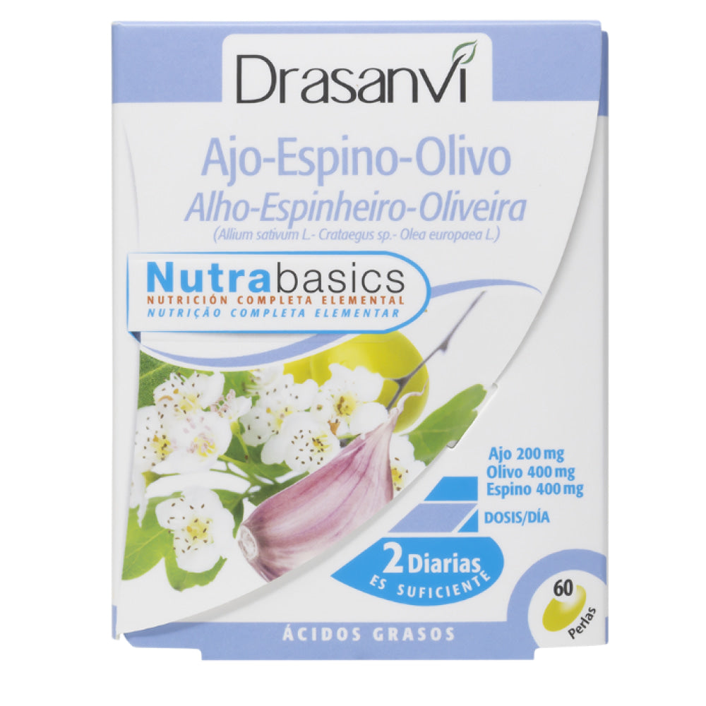 Ajo Espino Olivo 500 Mg Nutrabasics 60 Perlas