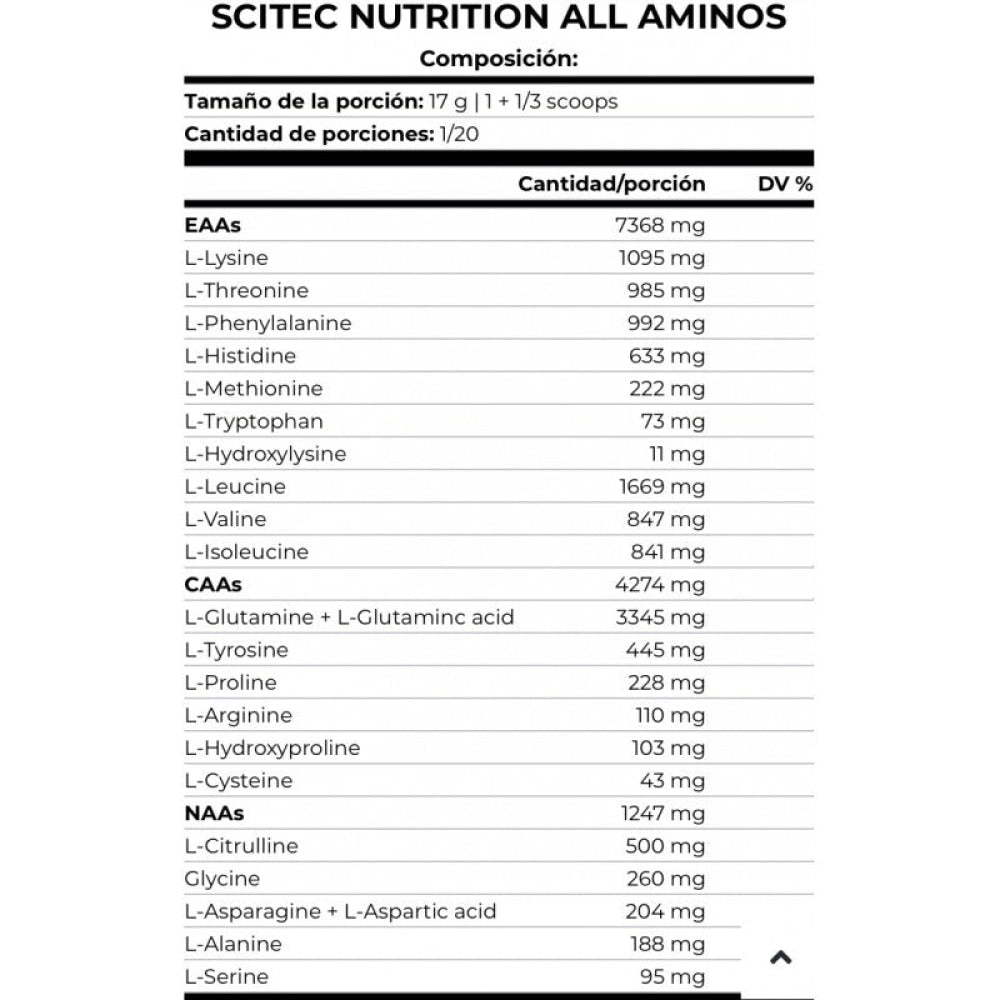 All Aminos 340 Gr Aminoácidos