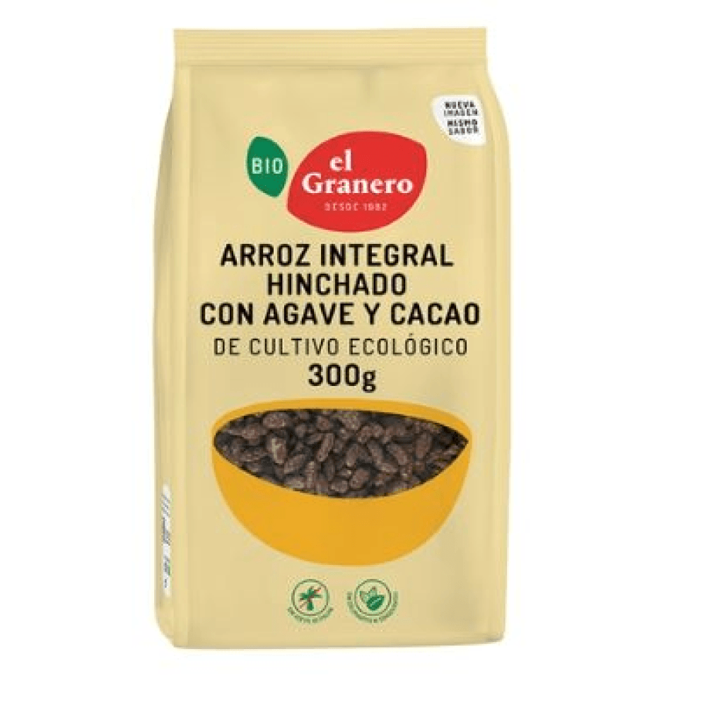 Arroz Integral Hinchado con Agave y Cacao BIO 300 g
