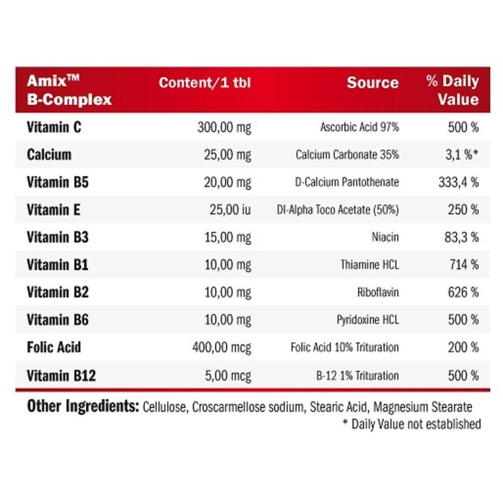 B-Complex 90 Tab Vitaminas