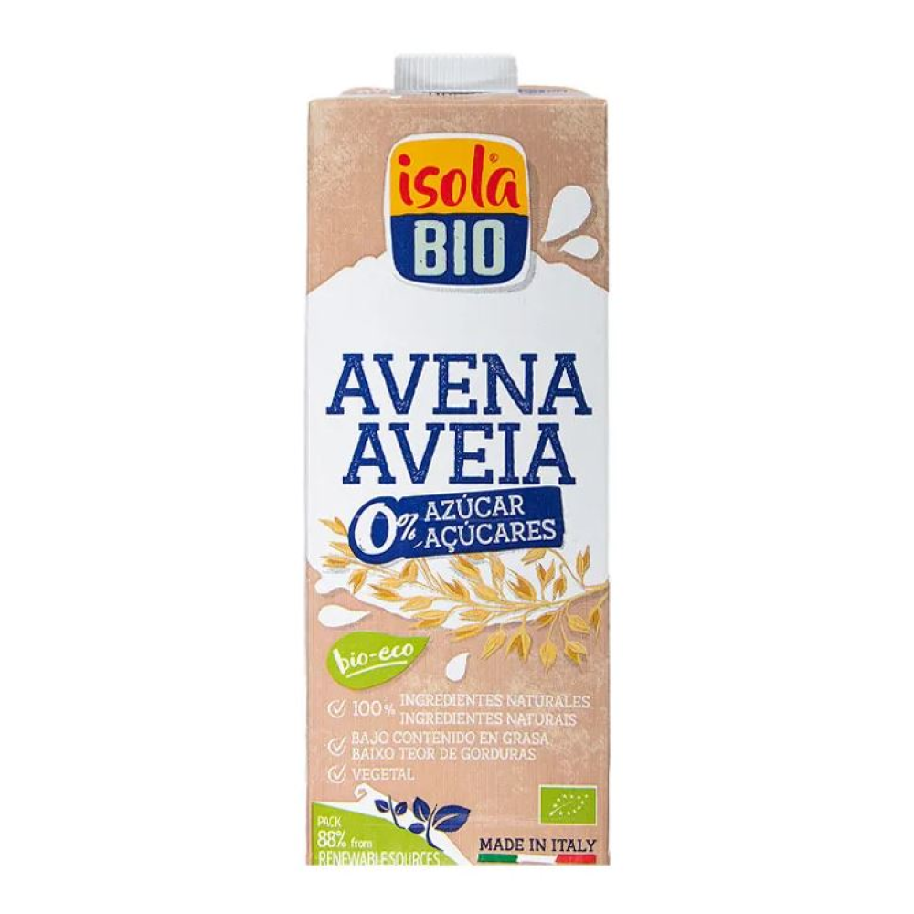 Bebida De Avena 0% Azúcares Isola Bio 1 L Comida Fitness