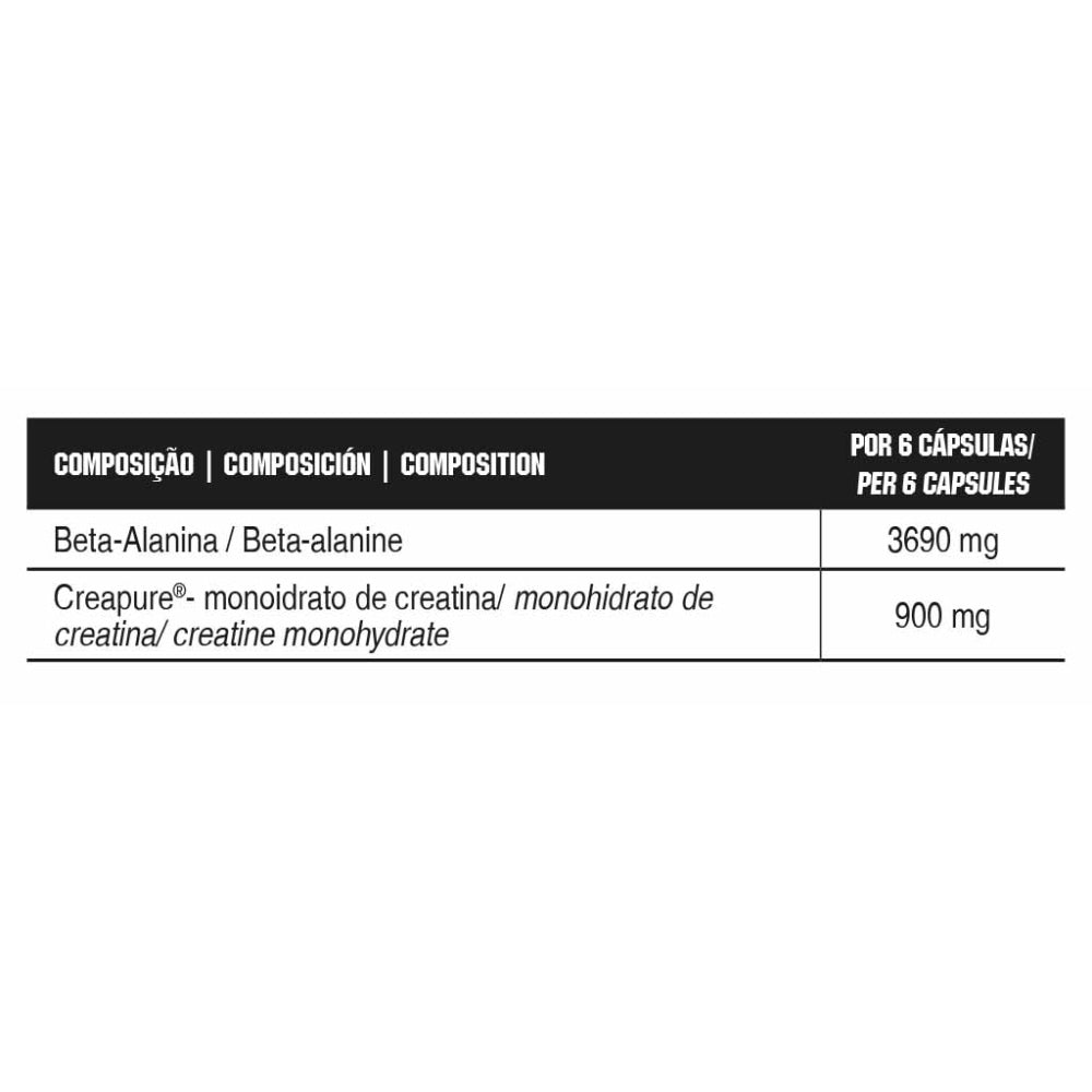 Beta-Alanine Complex 120 Caps Preentreno / Precursores