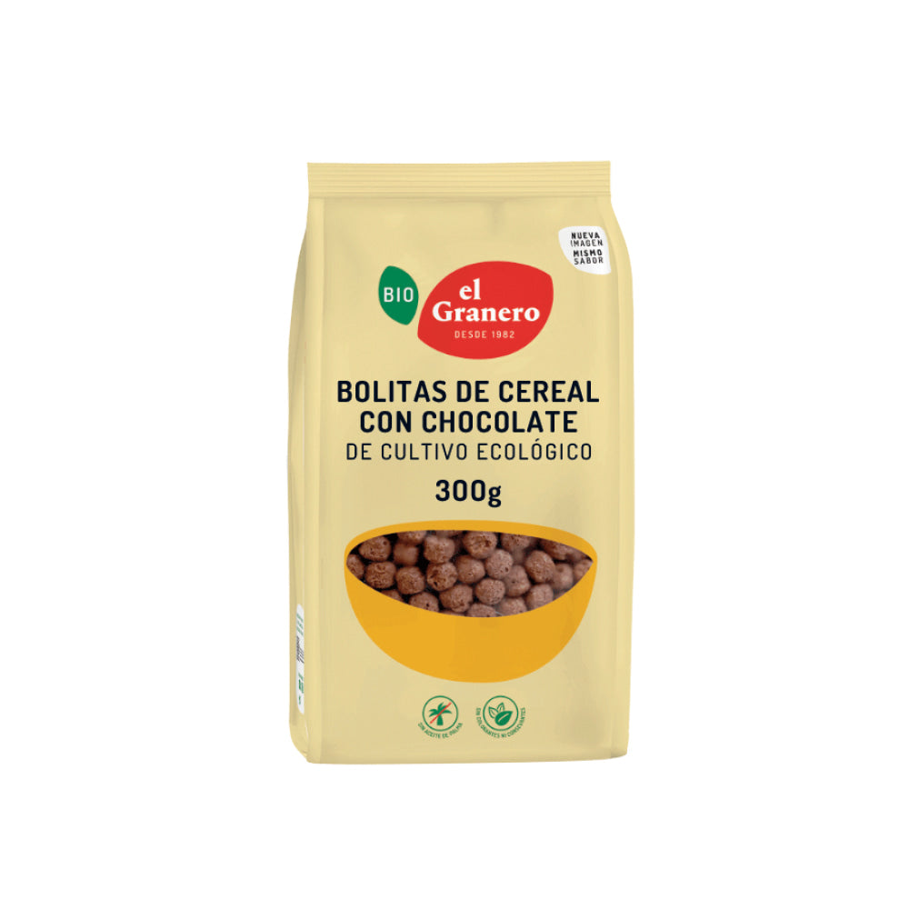 Bolitas de Cereales con Chocolate Bio 300 Gr