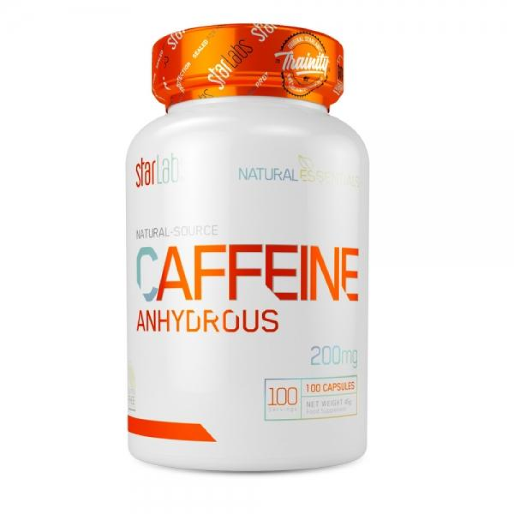 Caffeine Anhydrous 200 Mg 100 Caps