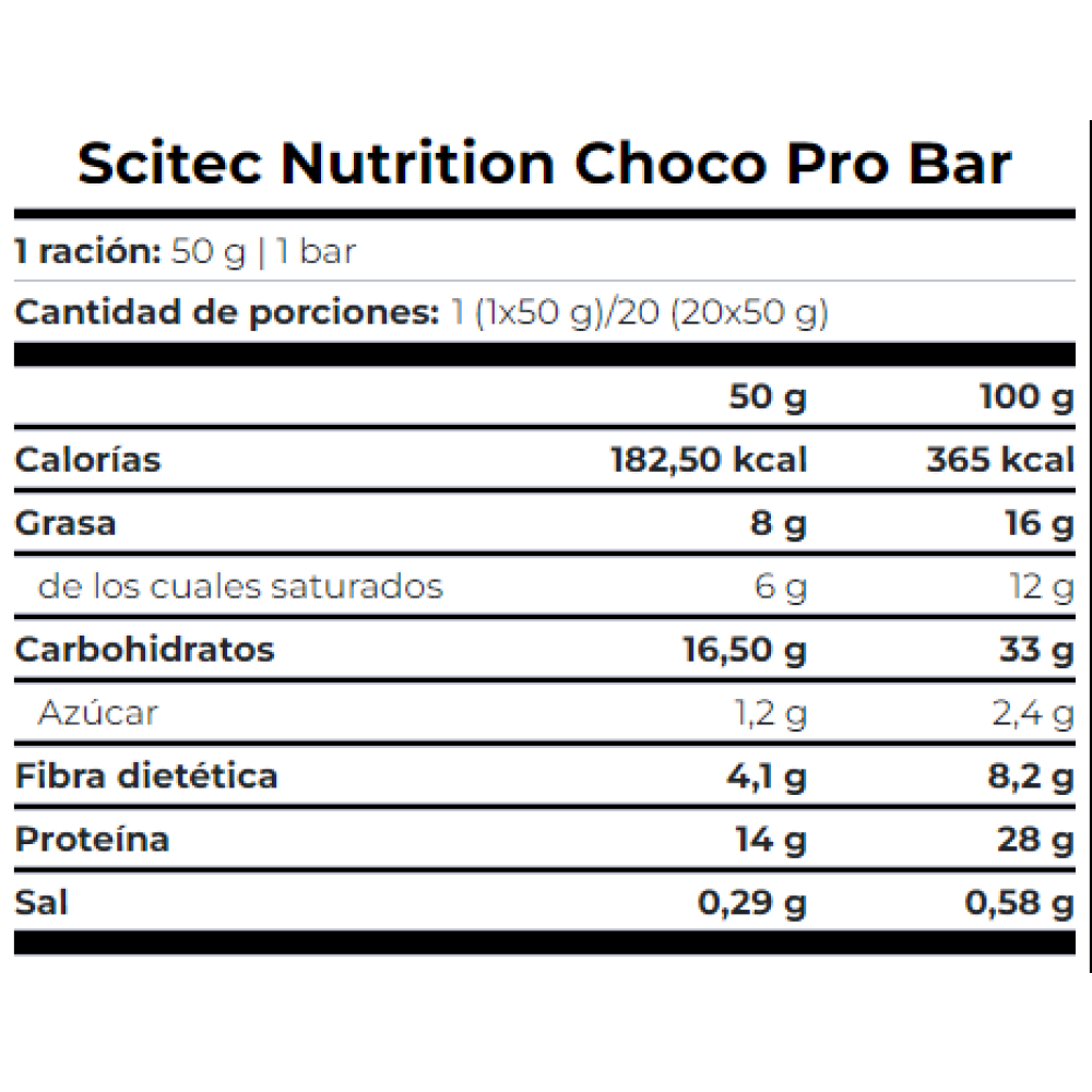 Choco Pro Bar 50 Gr Caramelo Salado Barritas & Snacks