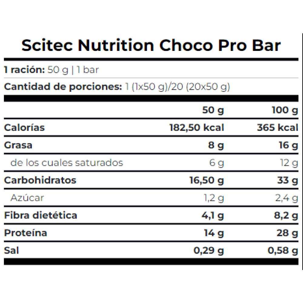 Choco Pro Bar 50 Gr Caramelo Salado Barritas & Snacks