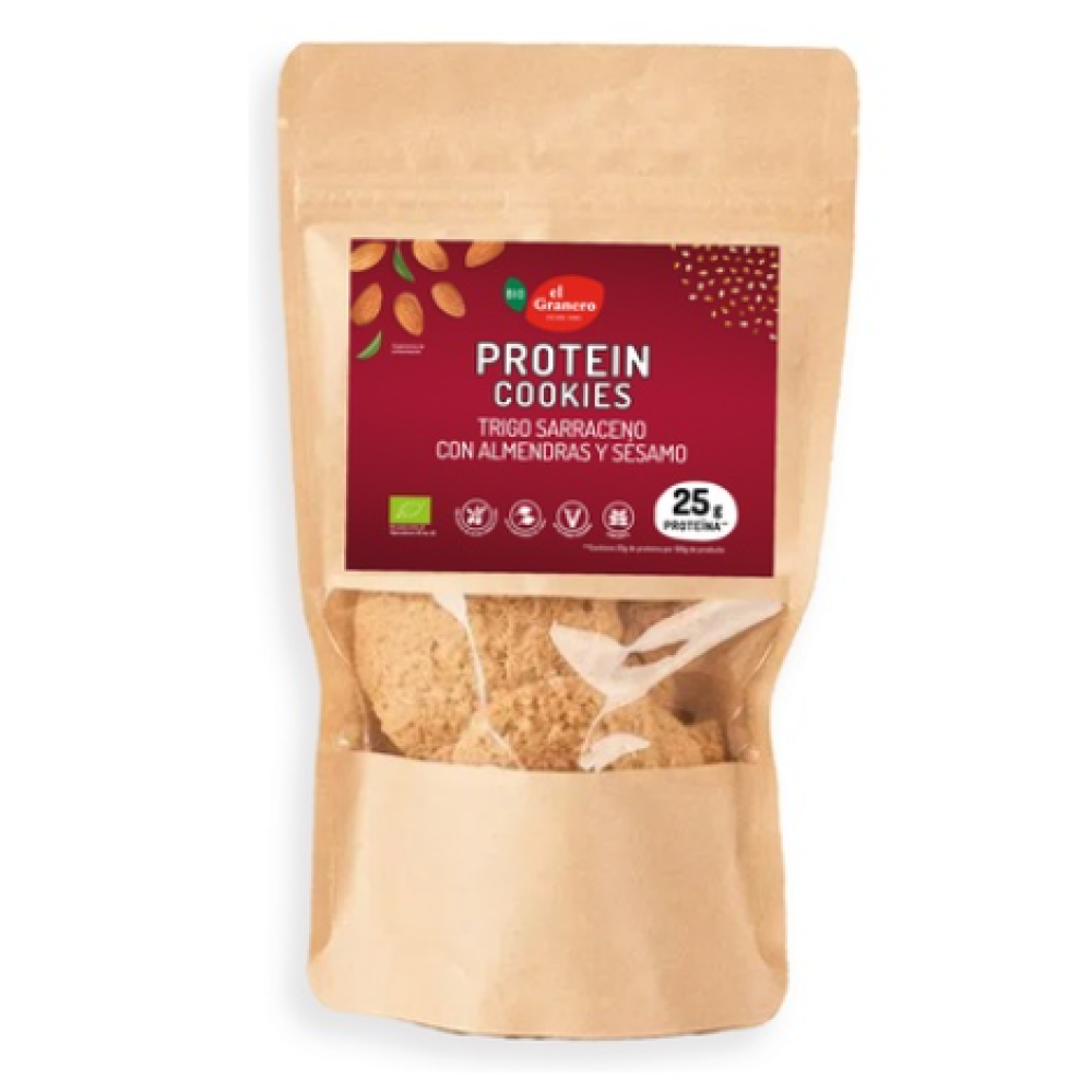 Cookies Protein Almendra y Sésamo Bio 130 Gr