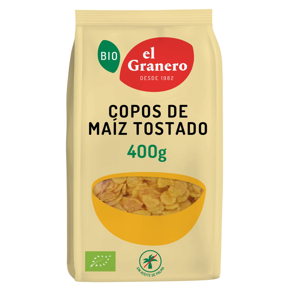 Copos De Maiz Tostados Ecológicos 400 Gr Comida Fitness