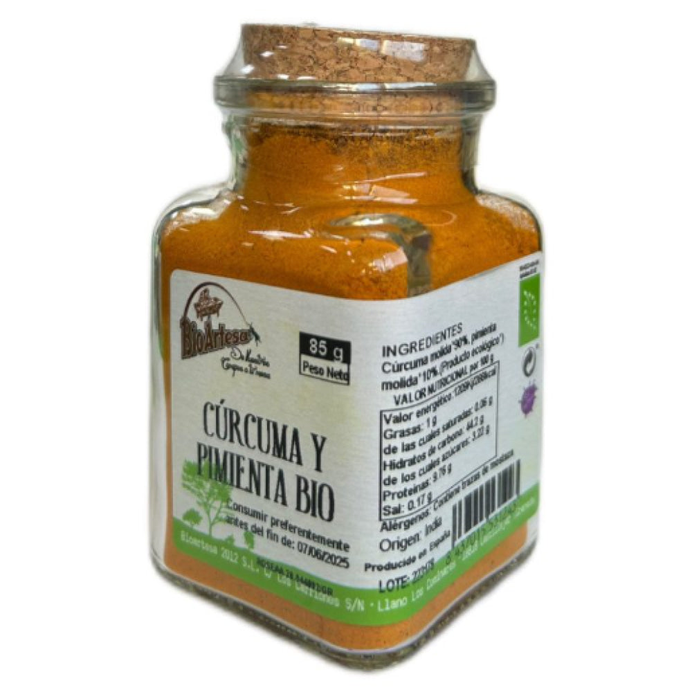 Cúrcuma y Pimienta Molida Bio 85 Gr