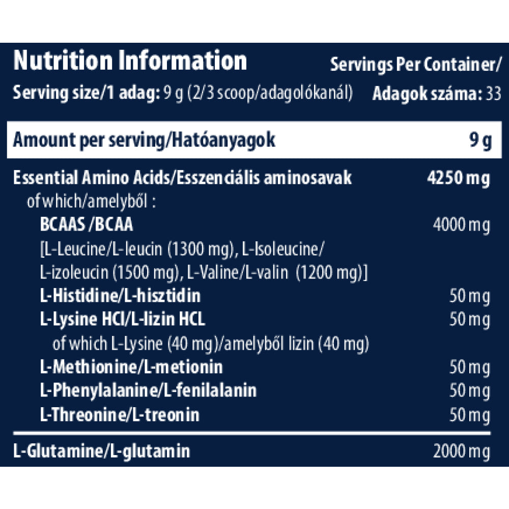 Eaa + Glutamine 300 Gr Bcaa