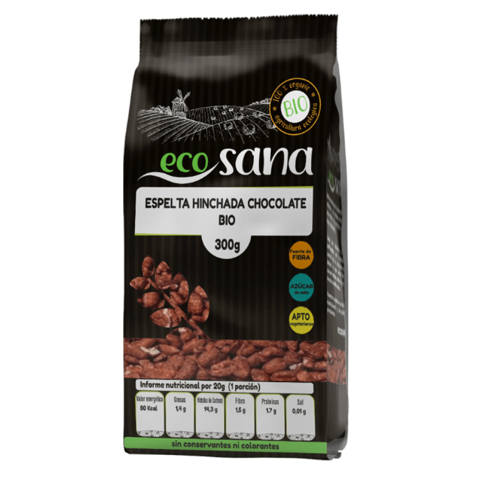 Espelta Hinchada con Chocolate Bio 300 Gr