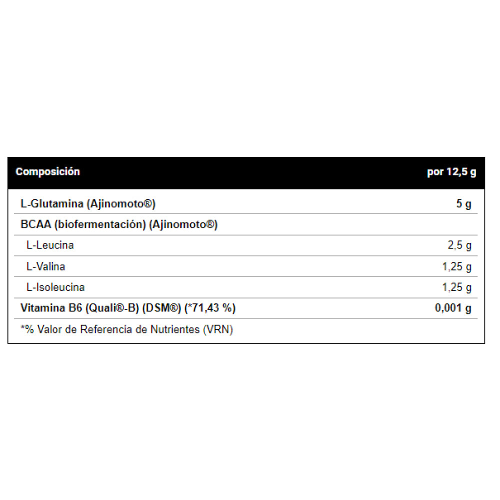 Glutamine + Bcaa 500 Gr Aminoácidos