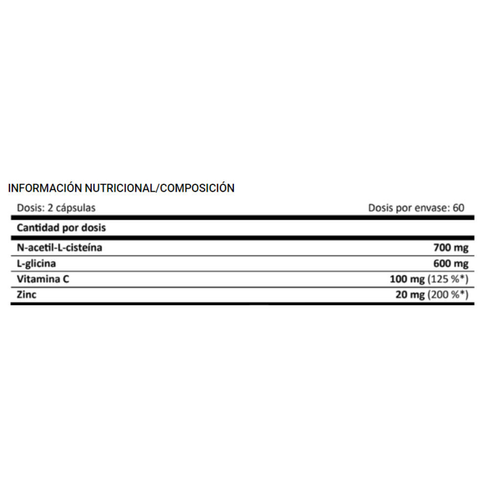 Gly N-A-C 120 Caps Antioxidantes