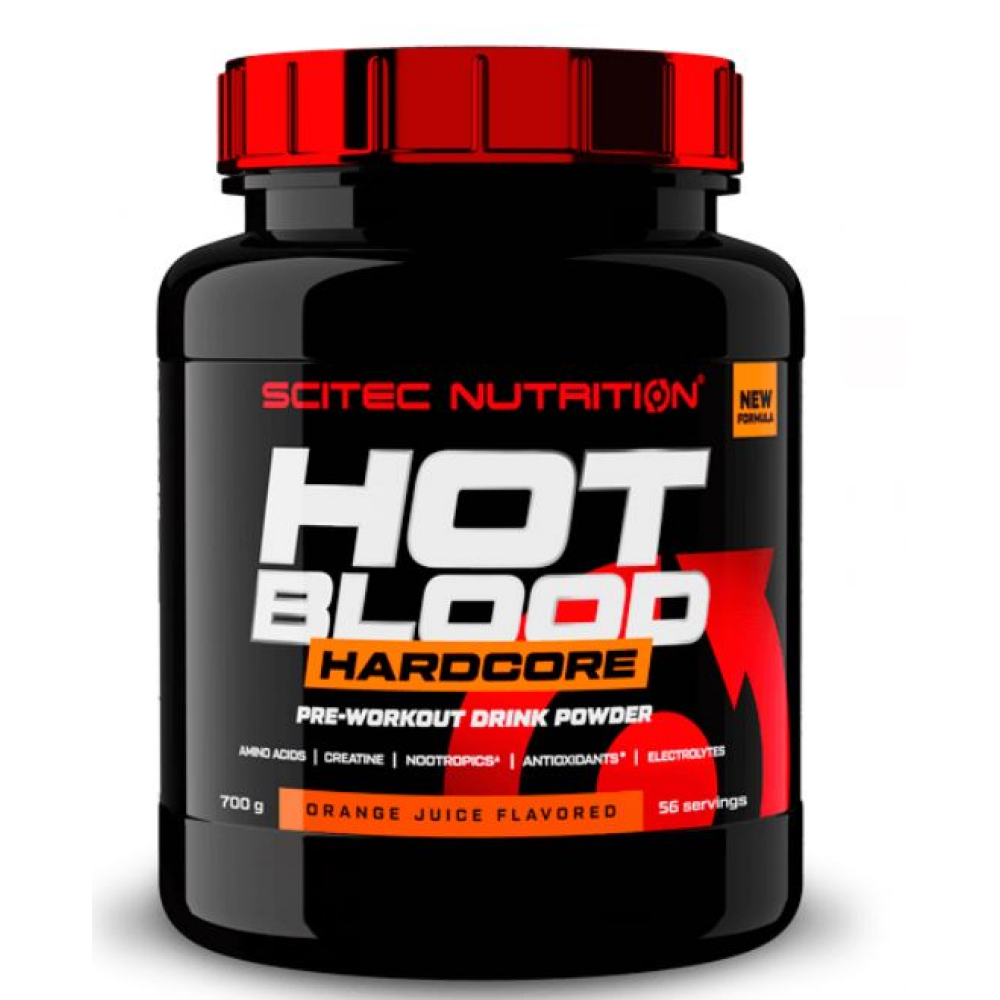 Hot Blood Hardcore 700 Gr Tropical Preentreno