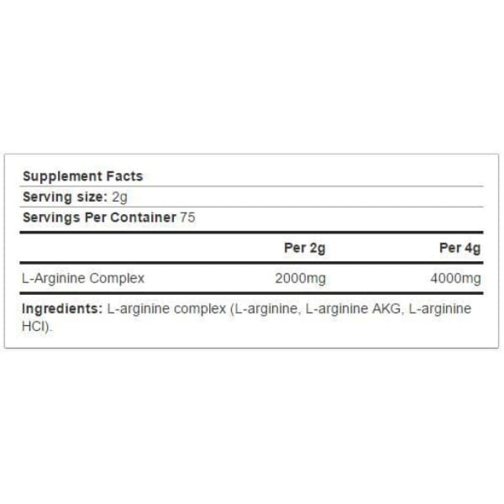 L-Arginine 300 Gr Precursores Óxido Nítrico