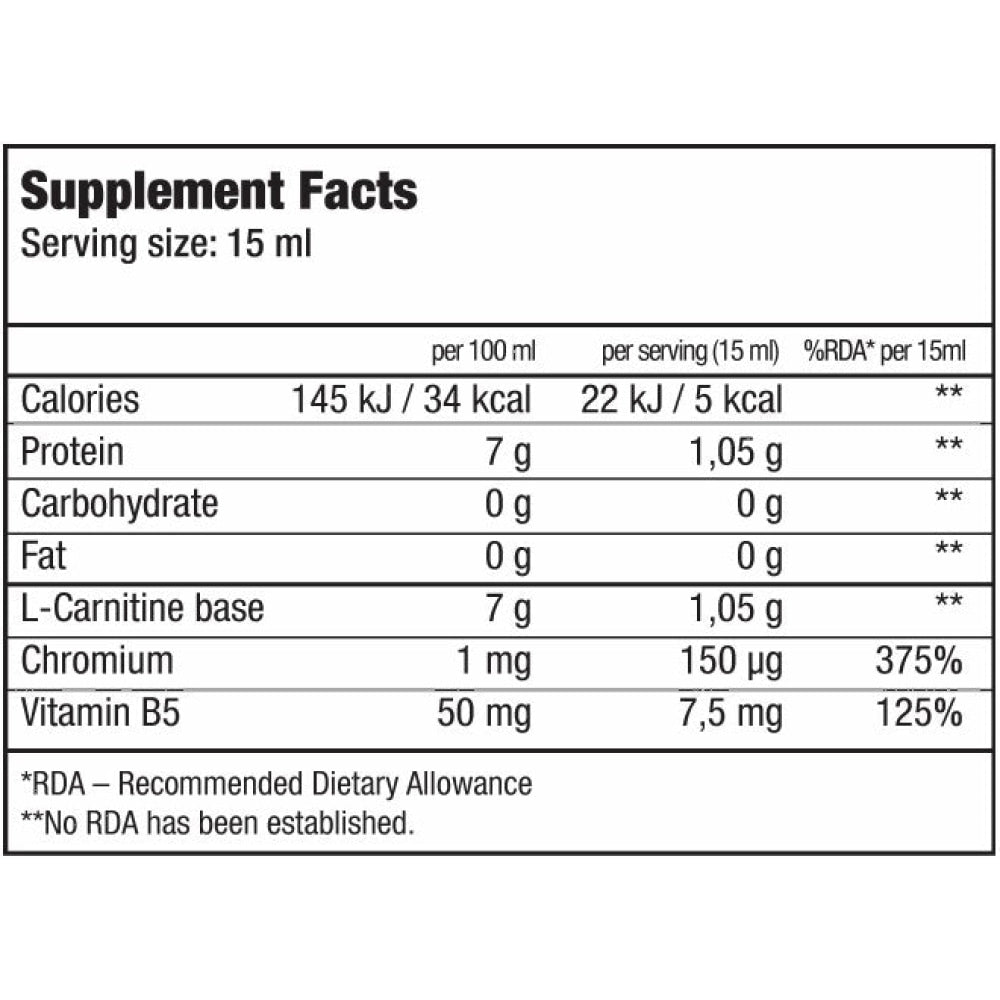 L-Carnitina + Cromo 500 Ml