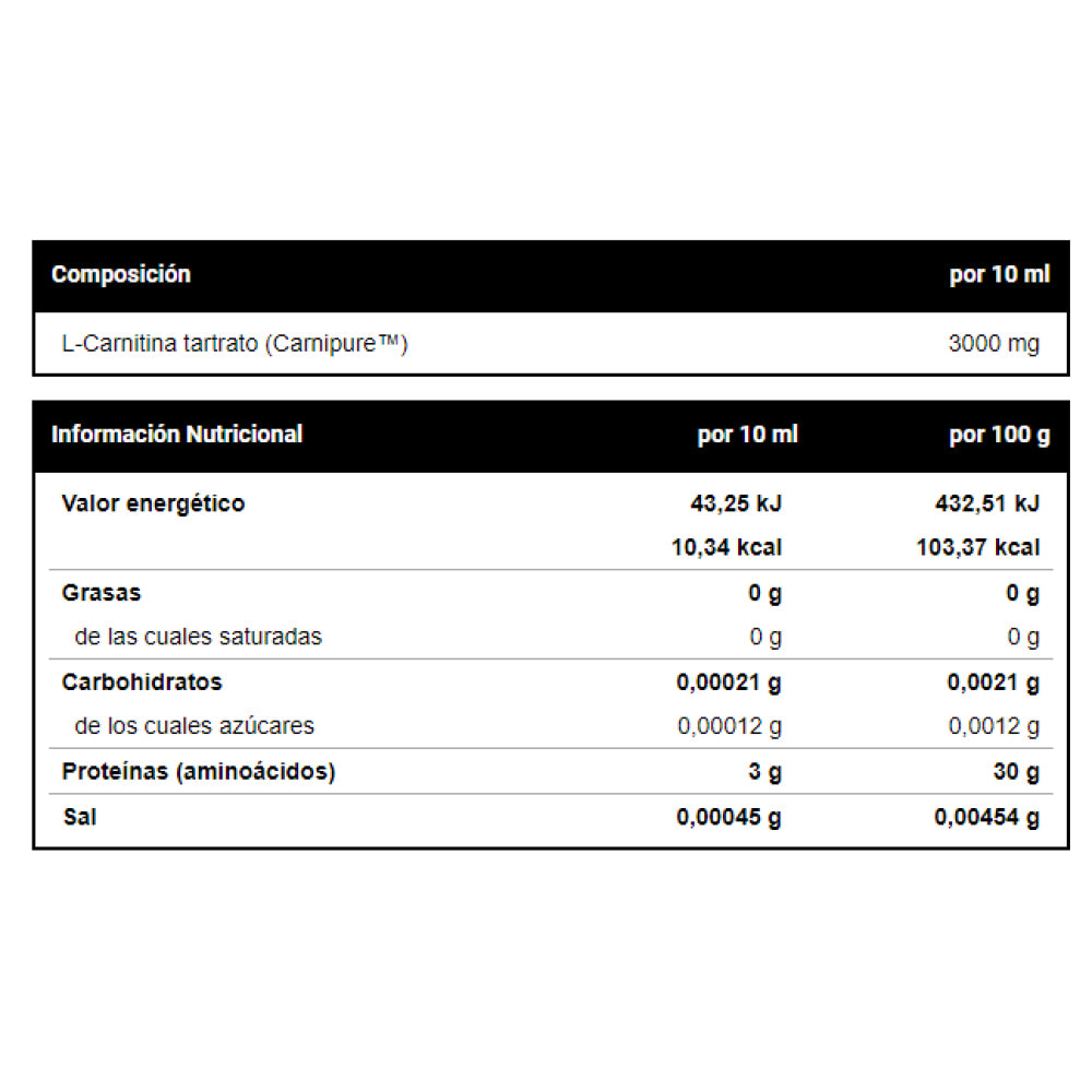 L-Carnitine 3000 20 X 10 Ml Cola Control Y Pérdida De Peso