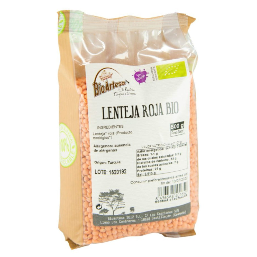 Lenteja Roja Bio 500 Gr