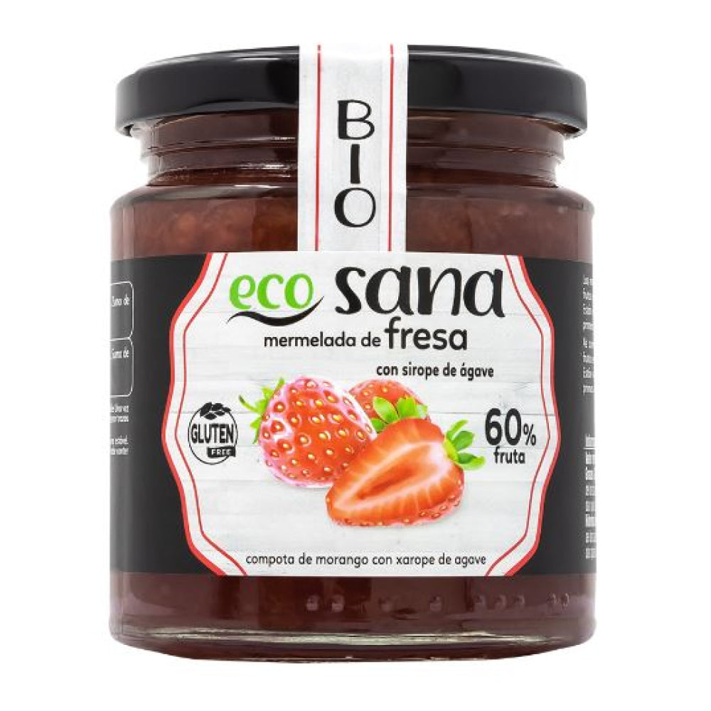 Mermelada de Fresa con Sirope de Ágave Bio 260 Gr