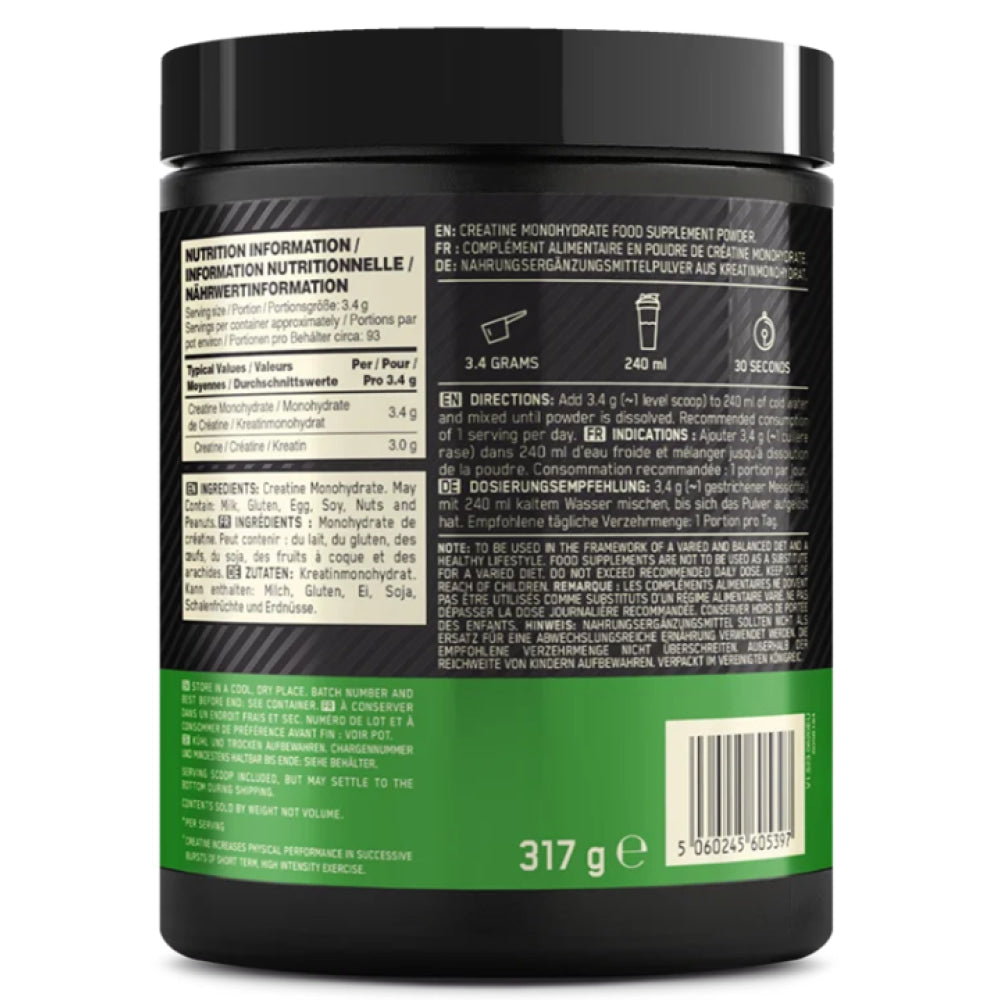 On Micronised Creatine Powder 317 Gr Creatina