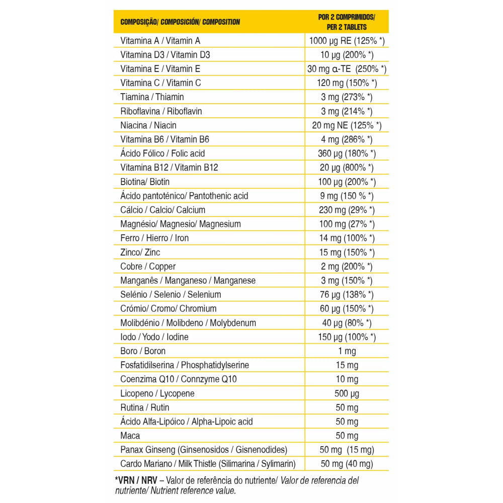 Multivitamin 60 Tab Vitaminas & Minerales