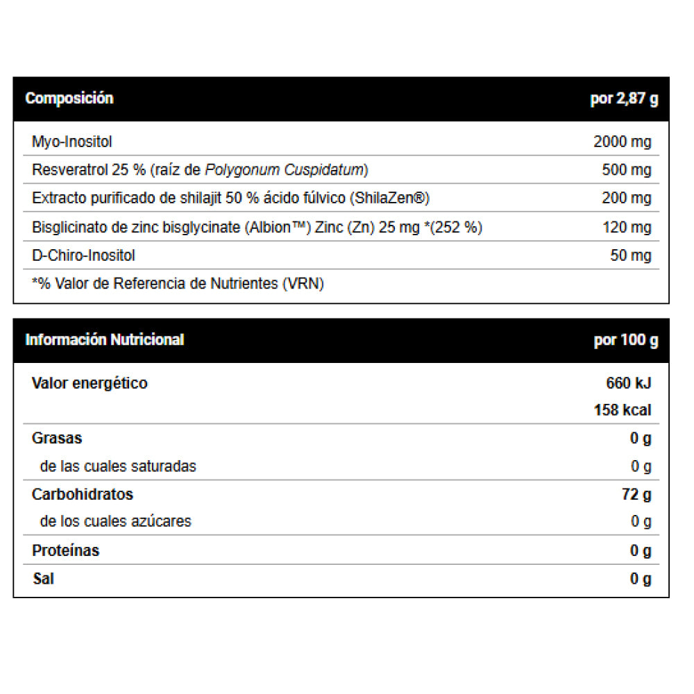 Myo + D-Chiro Inositol Complex 150 Gr Salud Y Bienestar