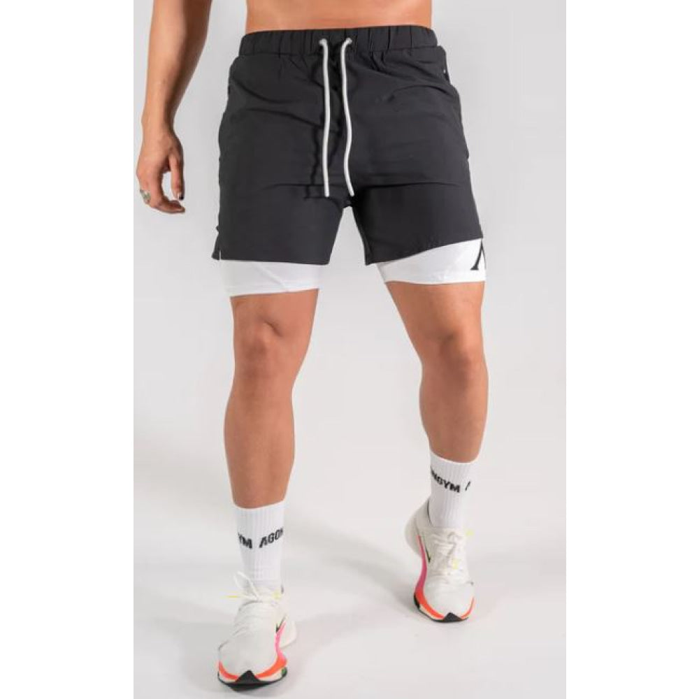 Performance Short - Black/White Camiseta