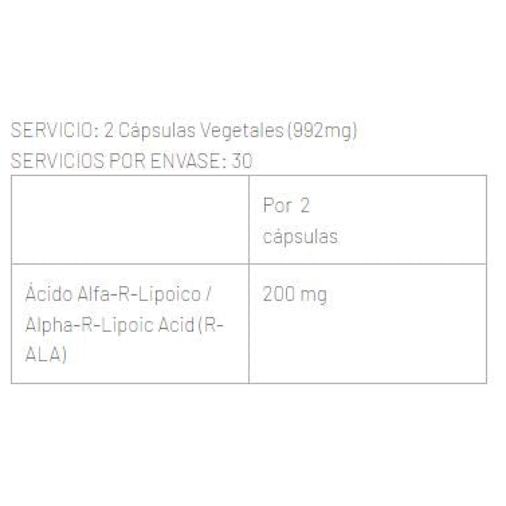 R-Ala 60 Caps Antioxidantes