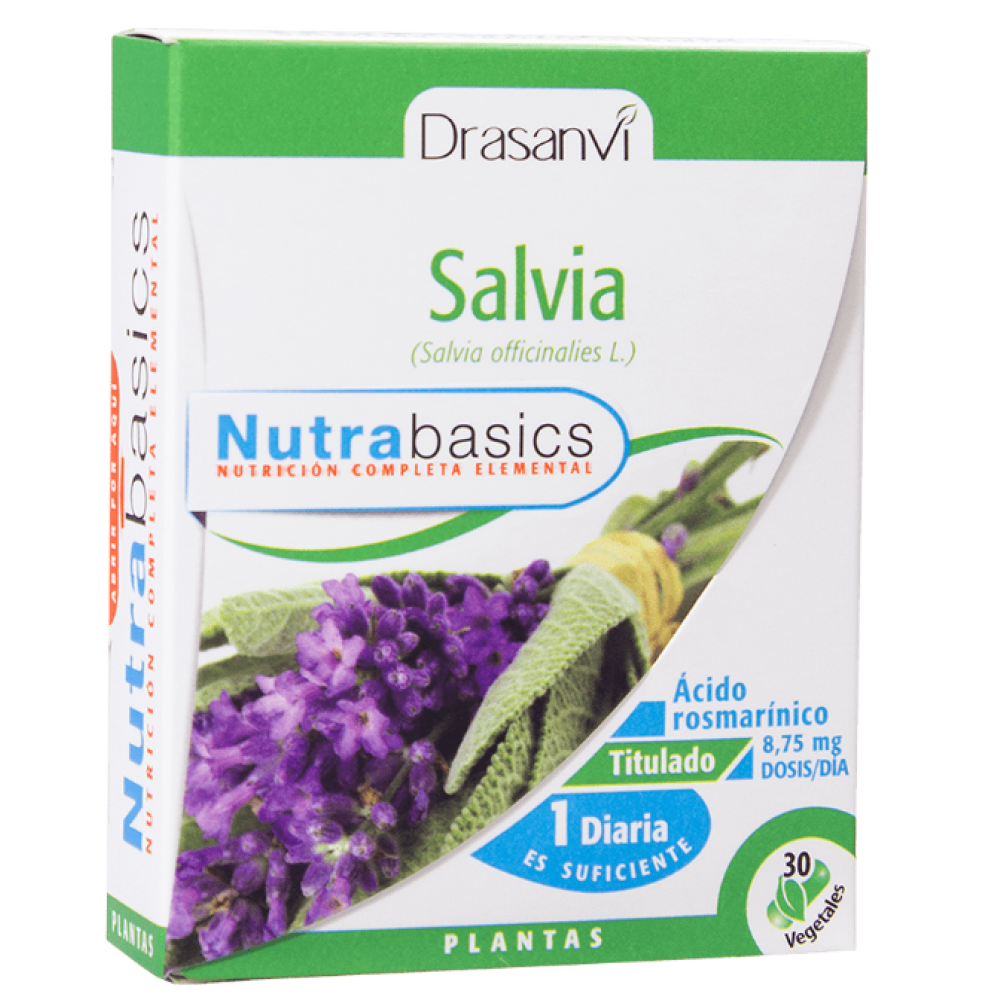 Salvia Nutrabasics 30 Caps Salud Y Bienestar