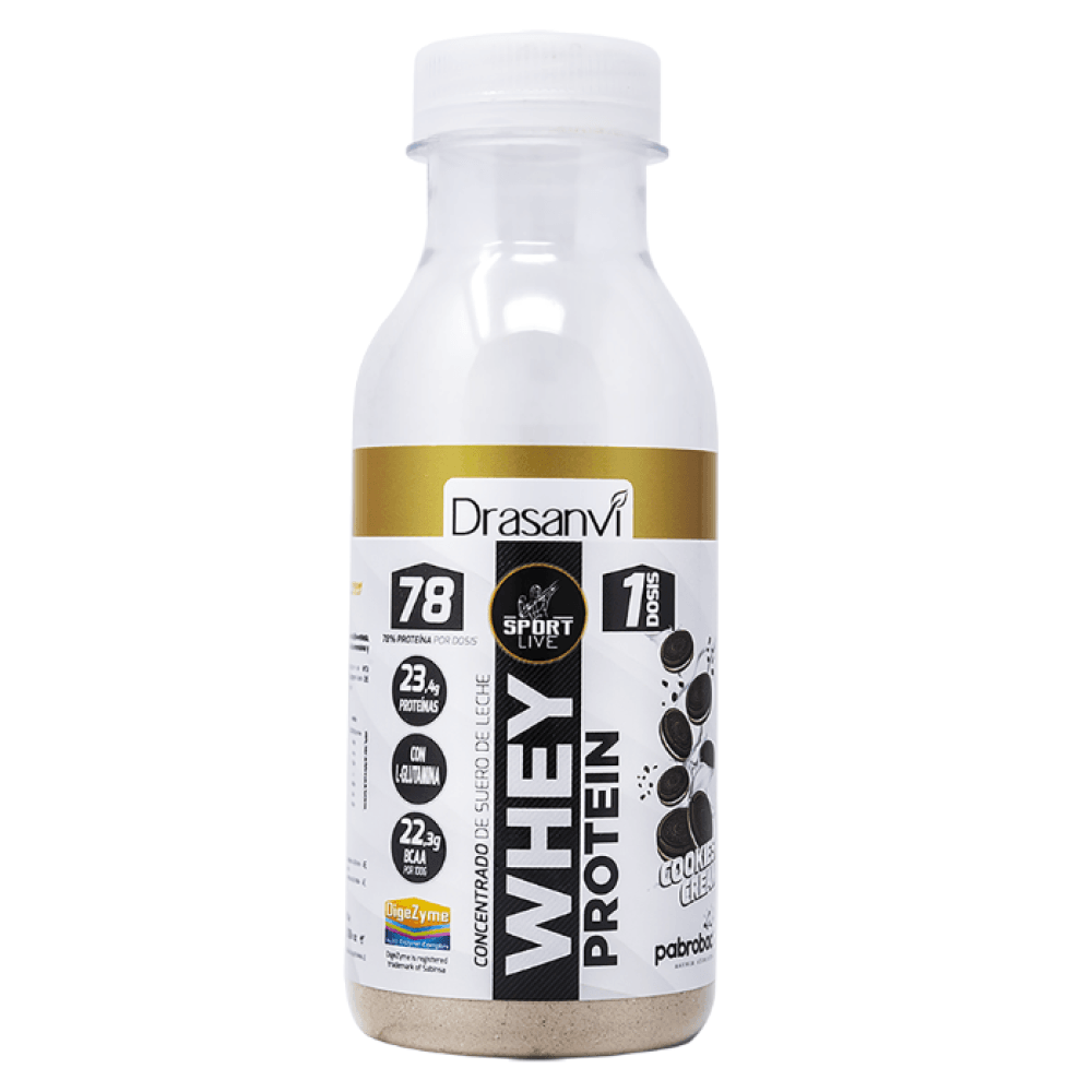 Sport Live Whey Protein Concentrada Botella Monodosis 30 Gr Cookies And Cream Proteina