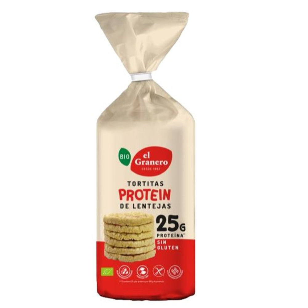 Tortitas Protein de Lentejas Sin Gluten Bio 125 Gr