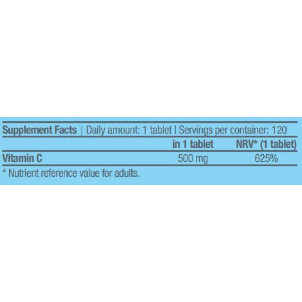 Vitamin C 500 Mg 120 Tab Vitaminas & Minerales