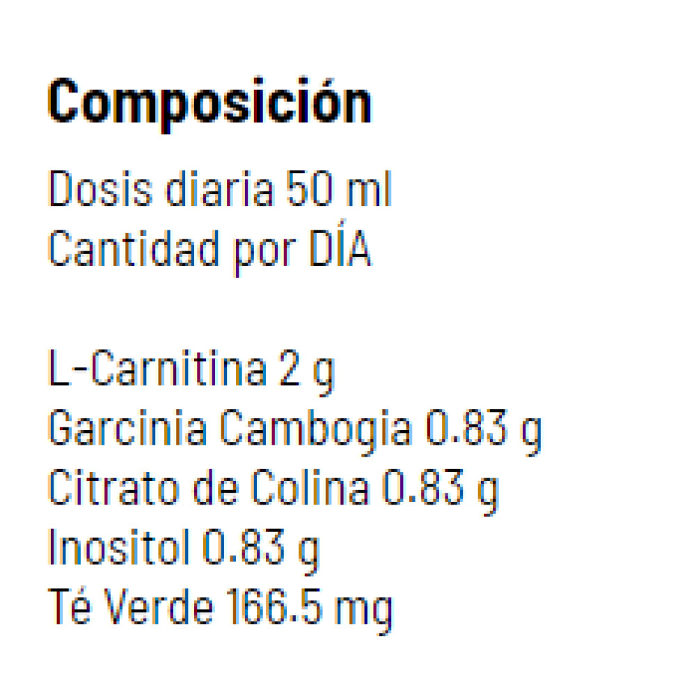 Xtra L-Carnitina 20 Viales X 25 Ml Control Y Pérdida De Peso